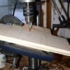 building a wool picker - drilling nail holes