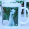 llama paul on a llama sanctuary mug